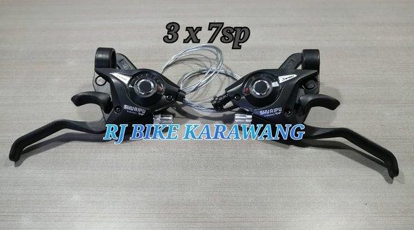 Jual Shifter Shimano SH7 3x7 Speed RRT EF51 Kota Administrasi
