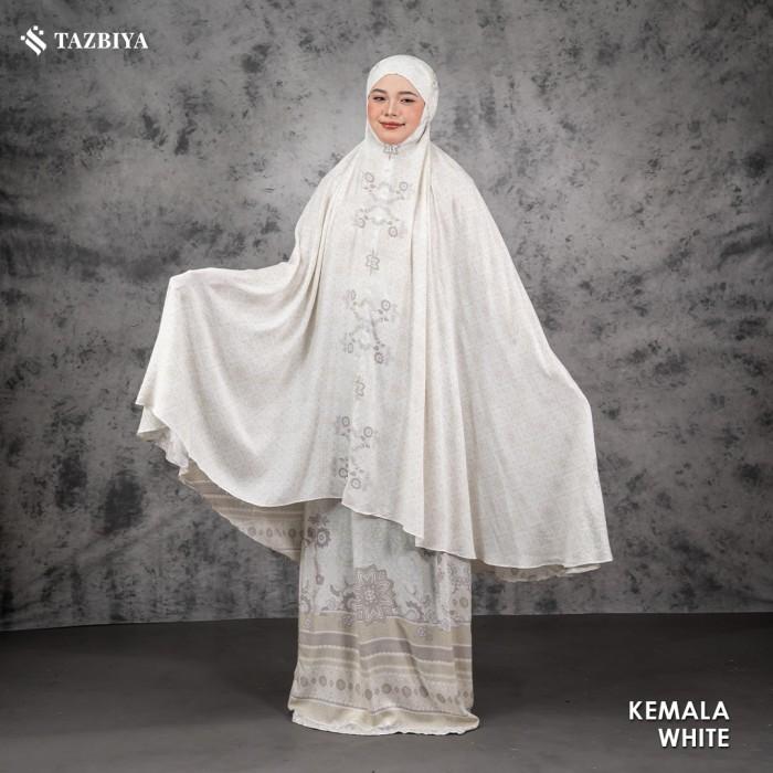 Gambar PTR TAZBIYA MUKENA SAQILA SERIES | MUKENA RAYON PREMIUM 2IN1 DEWASA - KEMALA WHITE dari Toko Meiya2 undefined Tokopedia