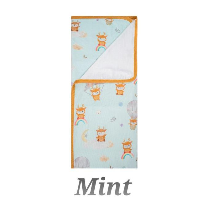 Gambar Tokobomzaenl677 Hikarusa Selimut Double Layer Tencel Motif Sky Deer, Winter Deer, Swim Deer, Ski Deer, Deer Mushroom, Fiesta, Underwater, Space Deer, Farm Deer - MINT, S - 80x100cm dari tokobomzaenl677 undefined Tokopedia