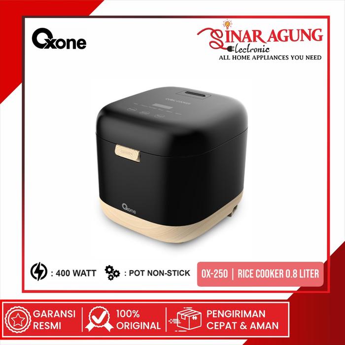 Gambar OXONE OX-250 / OX250 CUBIC RICE COOKER 0.8 LITER LOW SUGAR - HITAM dari SINAR AGUNG ELEKTRONIK_NEW undefined Tokopedia