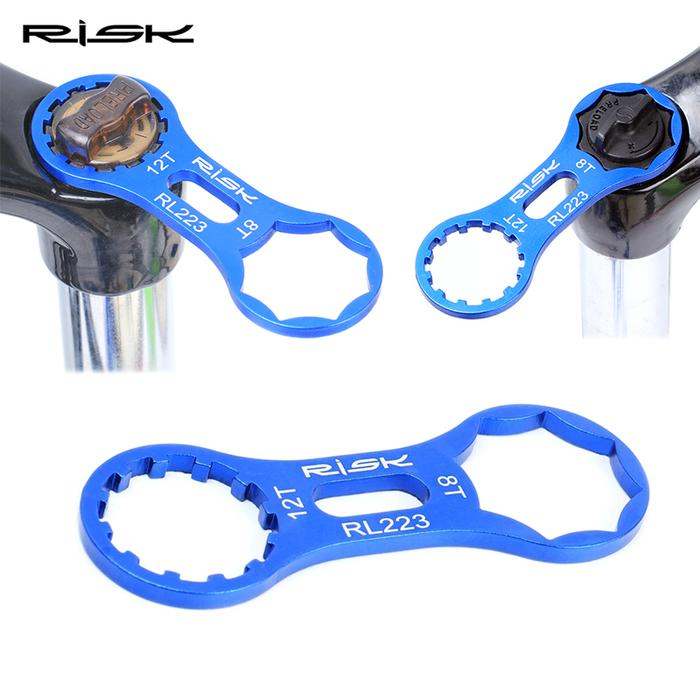 Jual RISK Bicycle Front Fork Removal Tools MTB Road Bike 8T 12T