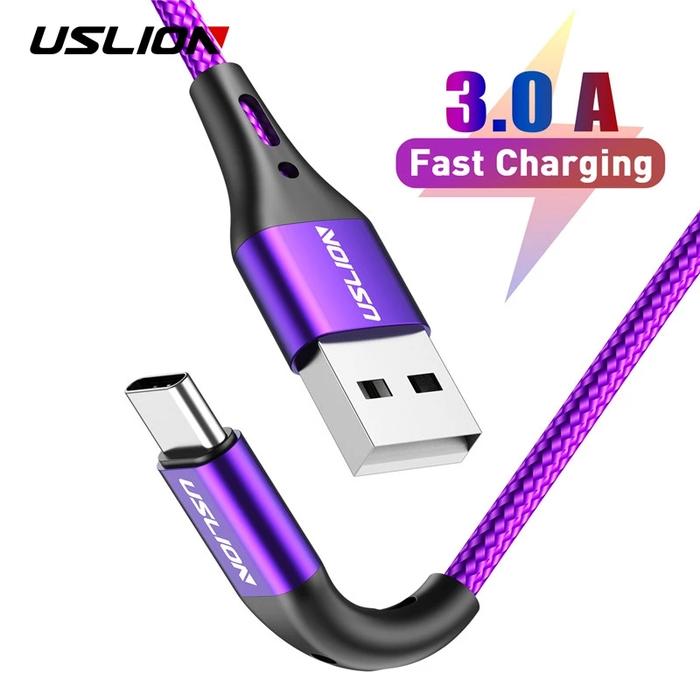 Jual USLION 3A USB Type C Data Cable For Samsung Galaxy S10 S9