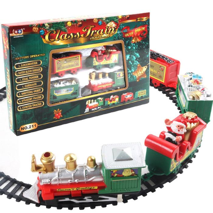 Jual Christmas Realistic Electric Train Set,Easy To Ass-emble