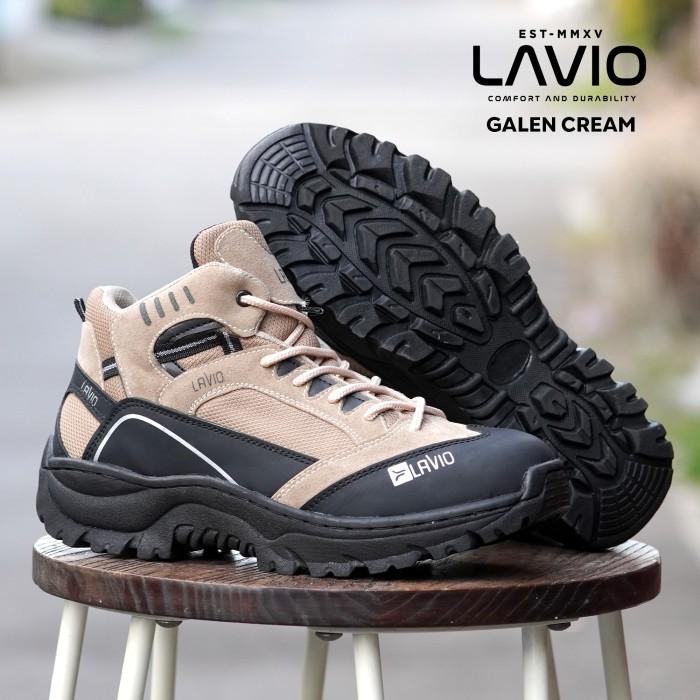 Gambar PTR Sepatu Outdoor Keren Pria Gunung Hiking Terlaris Nyaman Lavio GALEN - Cream, 39 dari exrey store undefined Tokopedia