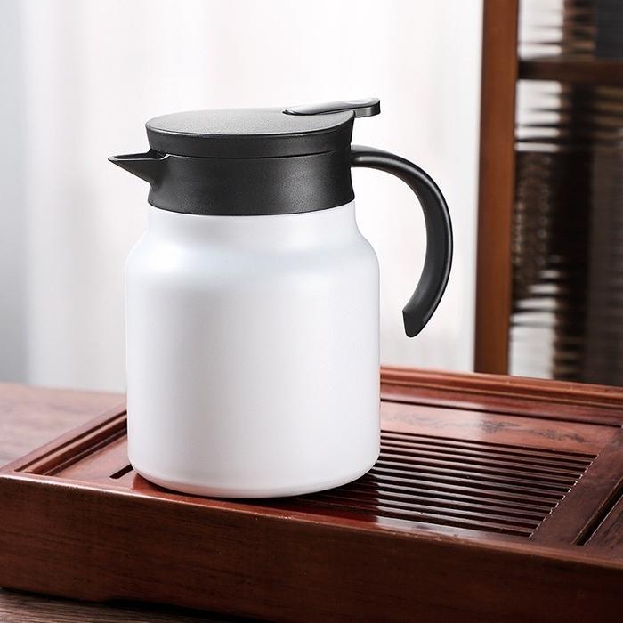 Gambar 1L Portable Teko teh 316 Thermos Stainless Steel Thermal Insulation Stewed Teapot Coffee Pot Stewed Teapot - Putih-1000ml dari toko cahyan undefined Tokopedia