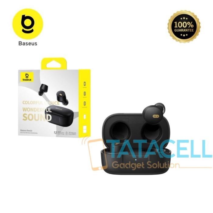 Gambar BASEUS Bowie E18 Headset Bluetooth 5.3 TWS Earphone IPX4 ENC Original - Black dari TATA CELL_NEW undefined Tokopedia