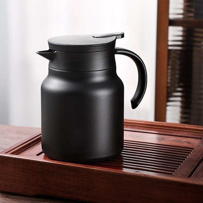 Gambar 1L Portable Teko teh 316 Thermos Stainless Steel Thermal Insulation Stewed Teapot Coffee Pot Stewed Teapot - Hitam-1000ml dari toko cahyan undefined Tokopedia