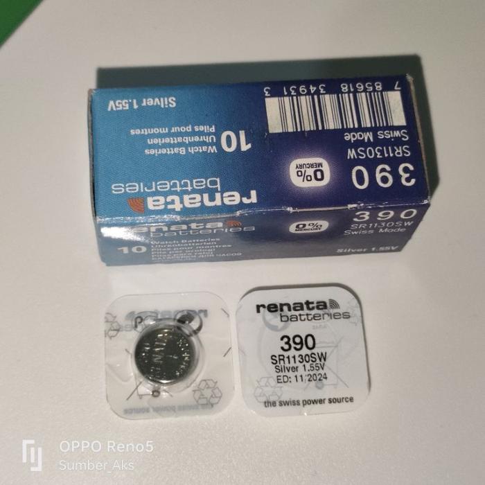 Jual ORIGINAL Baterai Renata 390 SR1130SW SR 1130 SW Swiss
