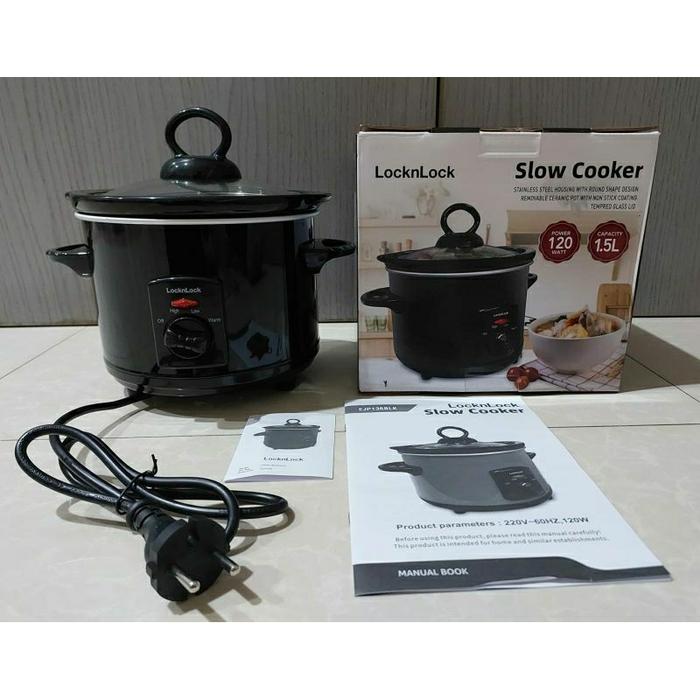 Gambar [MALAIKA OFICIAL SOLUSI HEMAT] SLOW COOKER LOCK N LOCK - EJP136BLK [TERLARIS] dari MALAIKA OFICIAL undefined Tokopedia