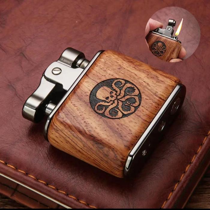 Gambar Honest Kerosene Lighter Retro Nostalgic Vintage Lighter Solid Wood Mechanical Lighter Pipe Smoking Accessories Metal Luxury dari Healtheasy undefined Tokopedia