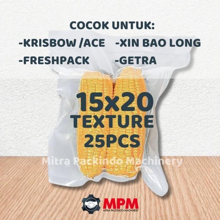 Gambar Plastik Vacuum Embos 15x20cm Vacum Emboss / Vakum Embossed 15 x 20 cm - Isi 25pcs dari Mitra Packindo Machinery undefined Tokopedia