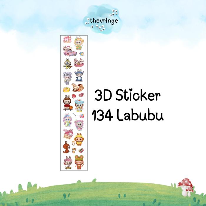 Gambar 3D STICKER PUFFY STIKER TIMBUL KARAKTER UNTUK ANAK LABUBU LILO STITCH - 134 Labubu dari Thevringe undefined Tokopedia