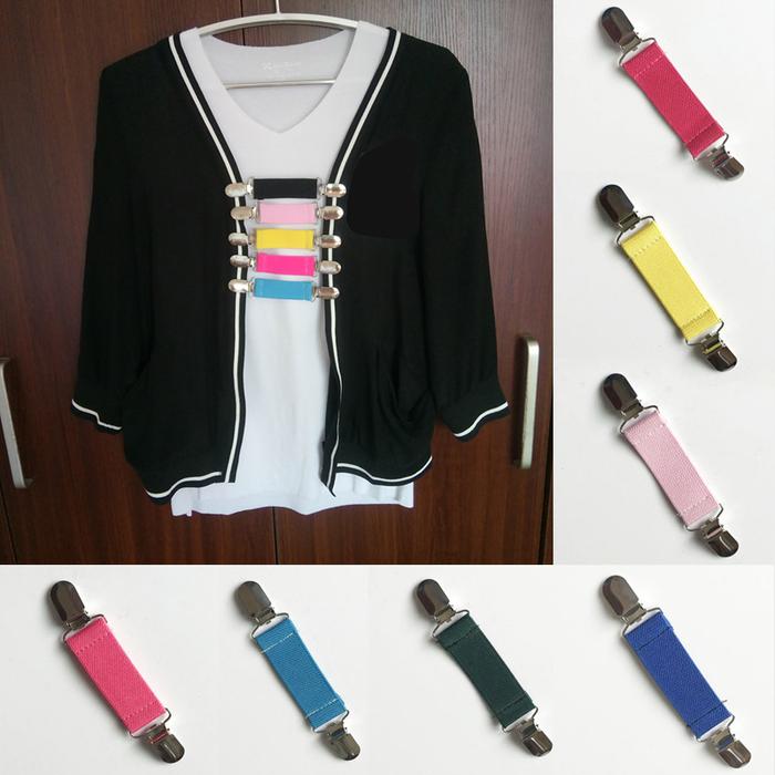 Gambar Metal Duckbill Cardigan Clip Non-Slip Garment Waistband Extender Clothes Clip Practical Elastic Pair Clip Shawl Suspenders Clip dari wildstoree12 undefined Tokopedia