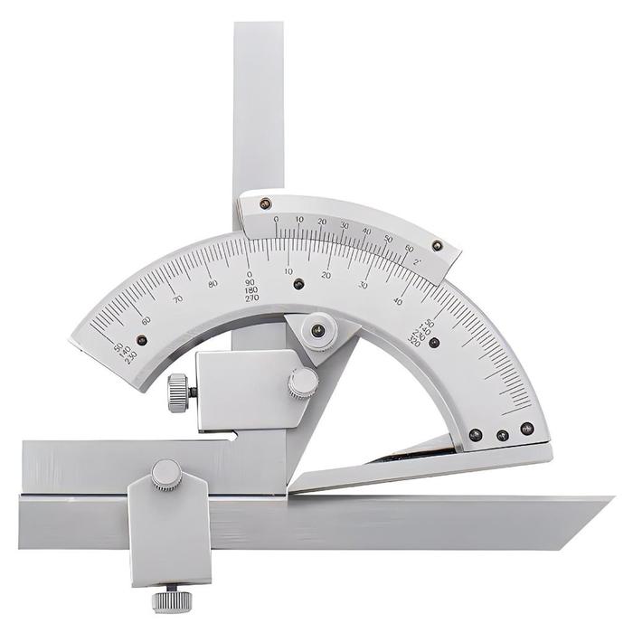 Gambar Alat Ukur Sudut Penggaris/Bevel Protractor 0-320°/Penggaris Sudut Vernier - perak dari PASTI BAROKAH. undefined Tokopedia