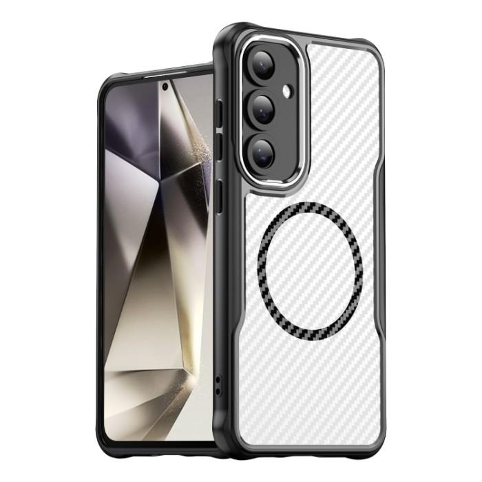 Gambar PROMO CASE FOR SAMSUNG S24 FE PHONE CASE CARBON TEXTURED MAGSAFE TRANCULENT CASING dari KHONDAM PHONE undefined Tokopedia
