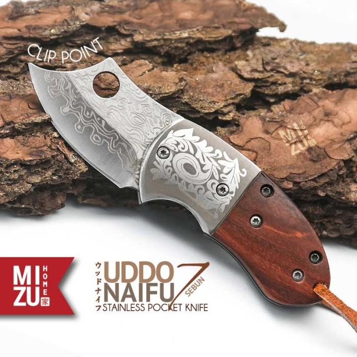 Gambar MIZU UDDONAIFU-SEBUN Stainless Pocket Knife Pisau Saku Lipat BROWNING - CLIP POINT dari Daexar Store undefined Tokopedia