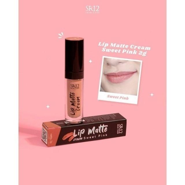 Gambar LIP MATTE CREAM SR12 LIP CREAM SR12 TAHAN LAMA LIP CREAM BPOM GUH - Sweet Pink dari SR12 Familiyar undefined Tokopedia
