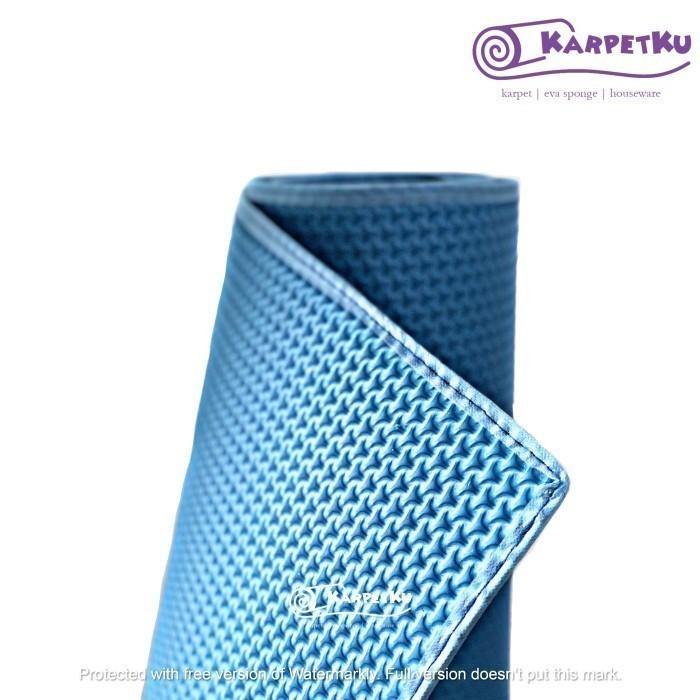 Gambar [GARFIELD MAT] Karpet / Tikar Lantai Spon Eva - BINTIK TIMBUL LARGE - Biru dari Karpetku Indonesia undefined Tokopedia