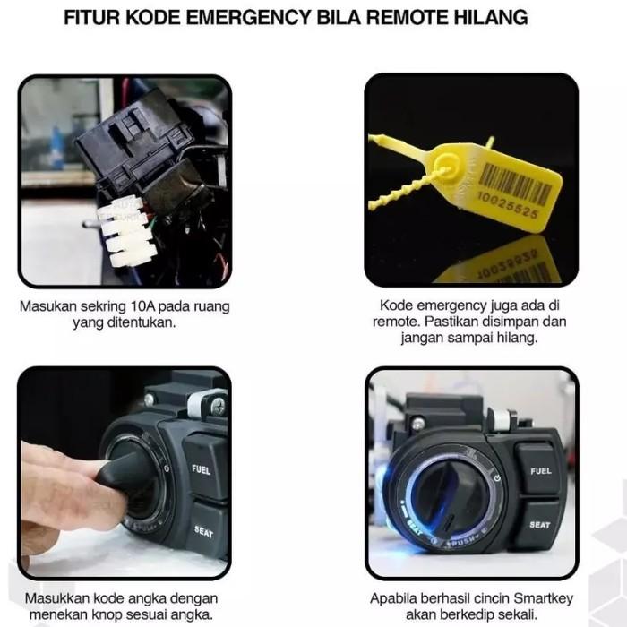 Gambar Langsung Diproses Kunci Keyless Smart Key Yamaha Aerox -Keyles Alrm Getar Bunyi dari GoFleek online undefined Tokopedia