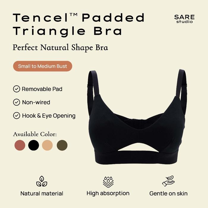 Gambar Bra Bh - Sare Studio Padma Padded Tencel Triangle Pakaian Dalam - 1 Pcs #Gratisongkir - Black, S dari YUDIS OOD undefined Tokopedia