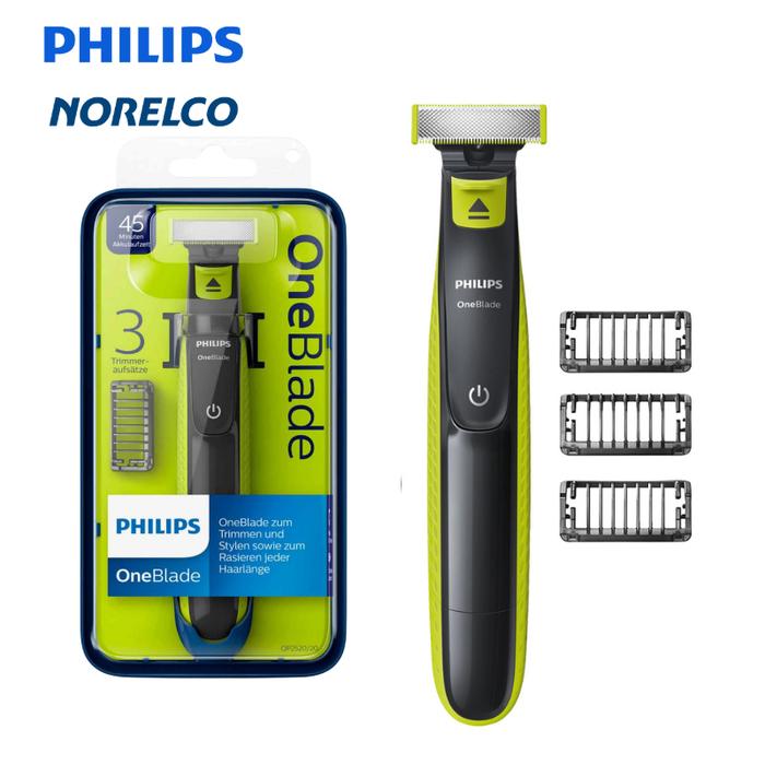 Gambar Philips Norelco OneBlade QP2520 Electric Shaver, Wet & Dry, Double Sided Blades dari imezsha undefined Tokopedia