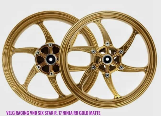 Gambar Velg Bintang Motor Merk Vnd Motor Ninja Rr 215 - 300 Ring 17 Gold Tbk dari vinovinmart undefined Tokopedia