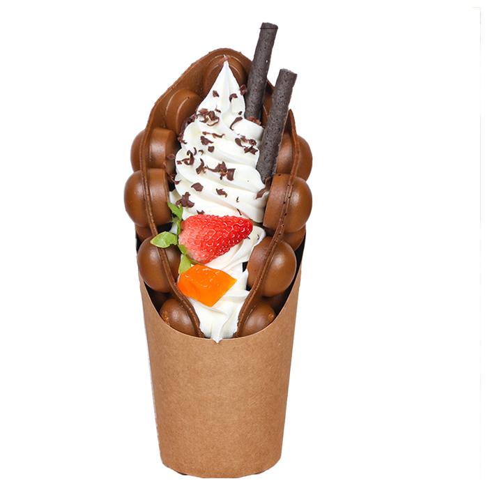 Gambar Simulation Faux Egg Hongkong Model Display Sample Dessert Fake Maker Bubble Waffle Food Fruit Chocolate Oreo Ice Cream dari Santonios shop undefined Tokopedia