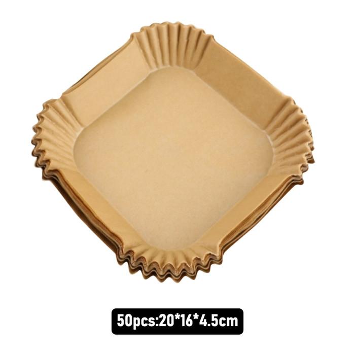 Gambar G0pr. Kertas Alas Air Fryer Disposable Baking Paper Anti Lengket Kotak 50pcs - persegi 50pcs dari nurma paper cake undefined Tokopedia