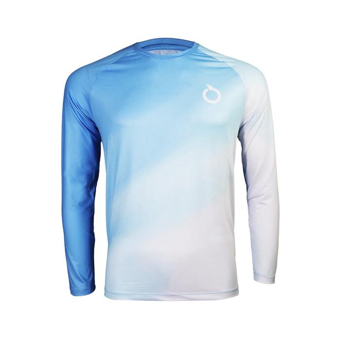 Gambar BAJU RUNNING ORTUSEIGHT HYPERFUSE 2.1 RN JERSEY LS - WHITE/CYAN - L dari RANK SPORTS undefined Tokopedia