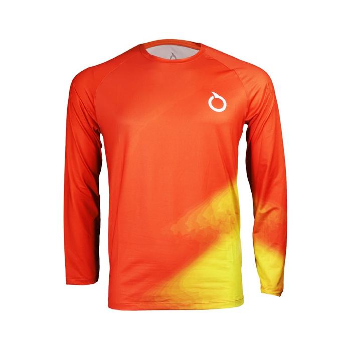 Gambar BAJU RUNNING ORTUSEIGHT HYPERFUSE 2.1 RN JERSEY LS - ORTRANGE/YELLOW - L dari RANK SPORTS undefined Tokopedia