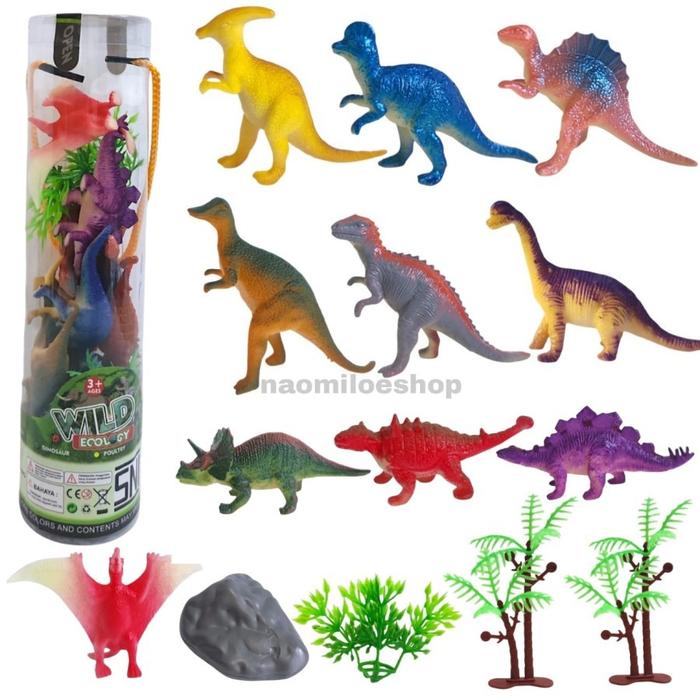 Gambar Animal padat 16pc mainan hewan laut kecil binatang animal figure wild animal sea animal dinosaurus - DINO TABUNG dari Madison Toys undefined Tokopedia