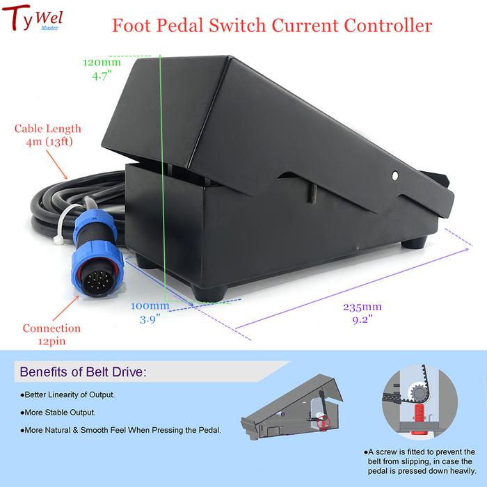 Gambar New Foot Pedal Switch Current Controller Welding Machine Remote Control dari Bliss shopp undefined Tokopedia