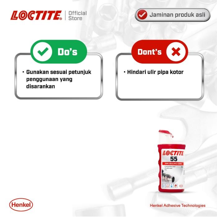 Gambar Henkel LOCTITE 55 Thread Sealant Tali Pipa Pipe Sealing Cord 40X160M EN dari Burj Bliss Official undefined Tokopedia