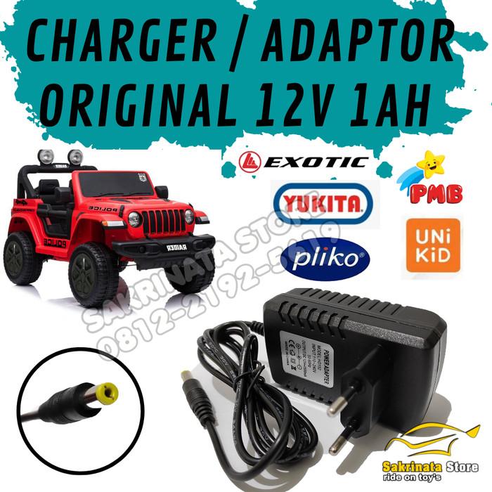 Gambar Charger Cas Aki 12V untuk motor Mobil Mainan Kendaraan Anak - 6 Volt - 12 Volt dari SakrinataStore undefined Tokopedia