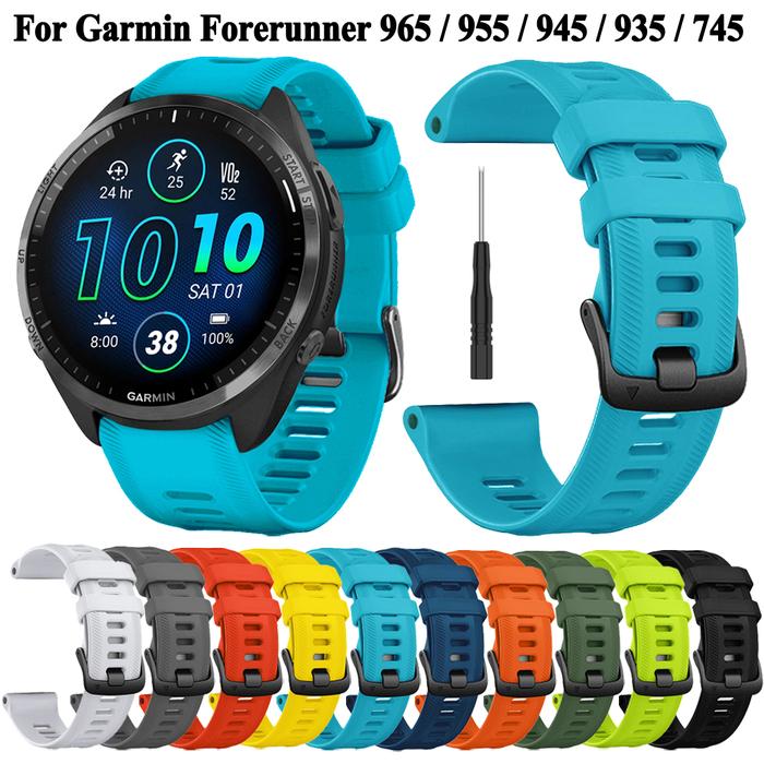 Jual Sports Silicone Strap For Garmin Forerunner 965 955 Solar 945