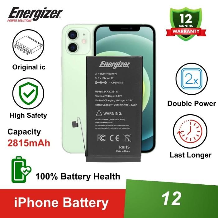 Gambar Jual Energizer - Batre Baterai Battery Iphone 12 / 12 Mini / 12 Pro / 12 Pro Max Original - 12 dari Funira Caine Store undefined Tokopedia