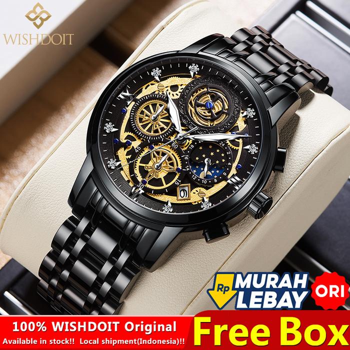 Jual WISHDOIT JAM TANGAN PRIA ANTI AIR ORIGINAL COWOK LELAKI MEN