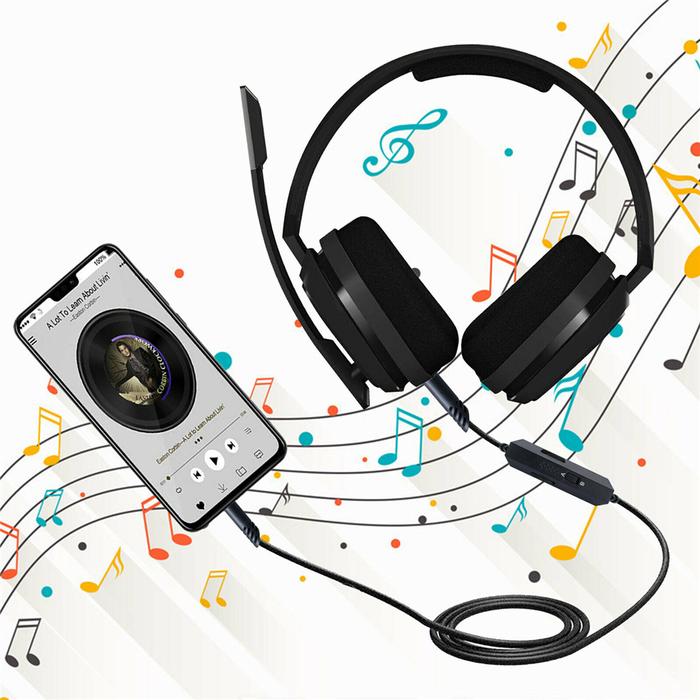 Jual Replacement Gaming Headset Audio Cable Cord Aux With