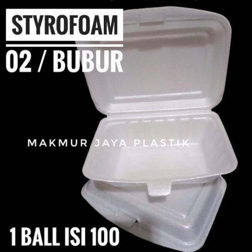 Gambar Sterofoam/Styrofoam Gabus Makanan Lunch Box Tf 2N ( 100 Pcs )/ Foam Bubur Kcs / Styrofoam Kotak Panjang / Sterofoam Bubur Bakmi Nasi Kotak / Foam Bubur Kcs 2 Promo! dari Tropstore undefined Tokopedia