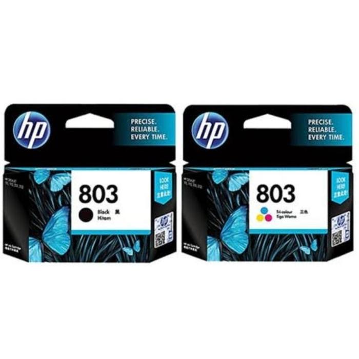 Gambar Terbaru Tinta Cartridge Hp 803 Black + 803 Colour Satuan For Deskjet 1115, 2132, 3630, 3830, 1110, 2130, 4650 Grabexpress - 1 set dari FizzBites undefined Tokopedia