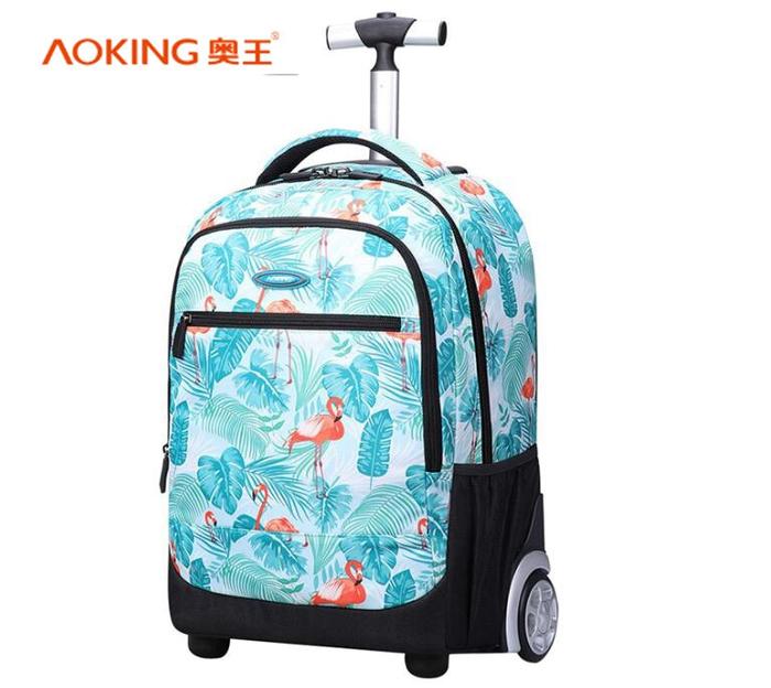 Jual Sale, Aoking 18 Inch Rolling Backpack For girls Roller Bag