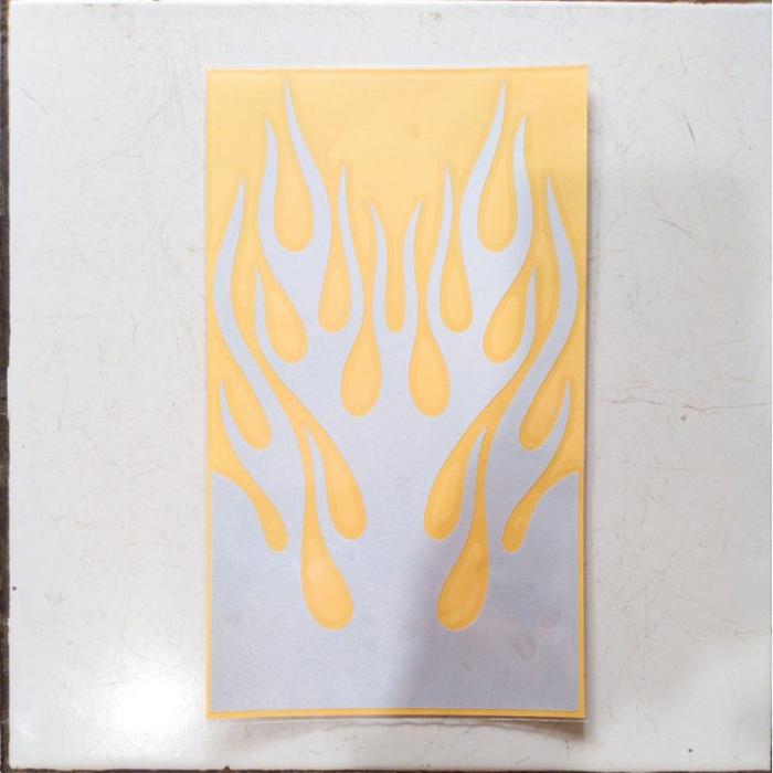 Gambar Stiker Motif Api Reflektif - Cutting Sticker Motor Mobil Laptop - Putih dari Antras Online undefined Tokopedia