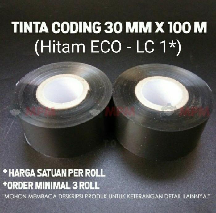 Gambar Ribbon Tape 30 mm x 100 m LC1 Pita Coding Refill Tinta Cetak Expired - 3cm ECO dari MPMachinery undefined Tokopedia