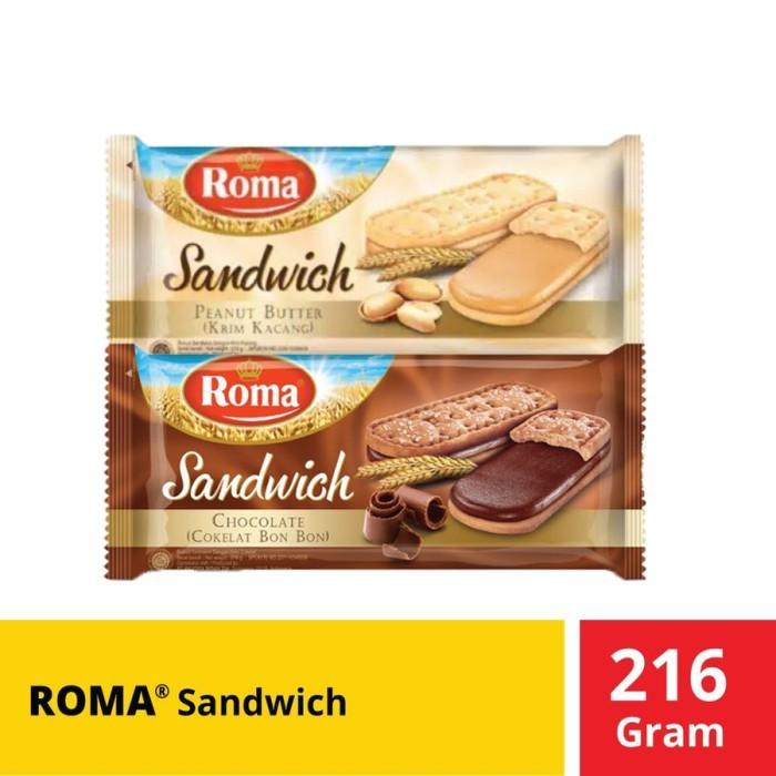 Gambar Biskuit Cream Roma Sandwich 216 Gram - Chocolate dari Grand Golden Mart undefined Tokopedia