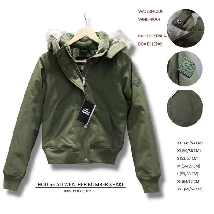 Gambar JAKET HOLLISTER FAUX FUR-LINED ALL-WEATHER BOMBER JACKET ORIGINAL dari ryz expansion undefined Tokopedia
