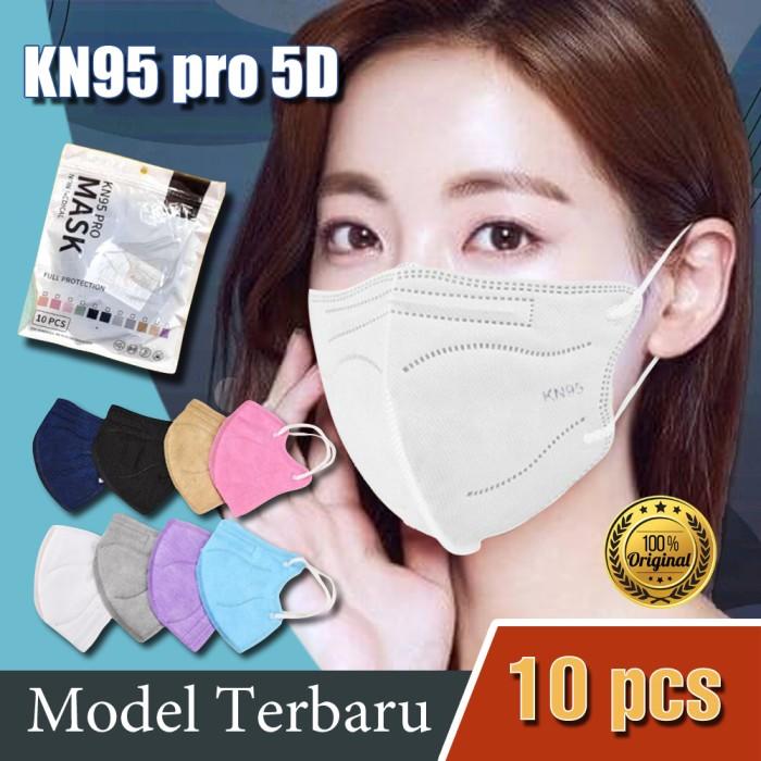 Gambar Masker KN95 Pro 5D 5ply 5 Ply Earloop Dewasa Kemenkes isi 10 Pcs - Merah Muda dari Lbagstoremall undefined Tokopedia