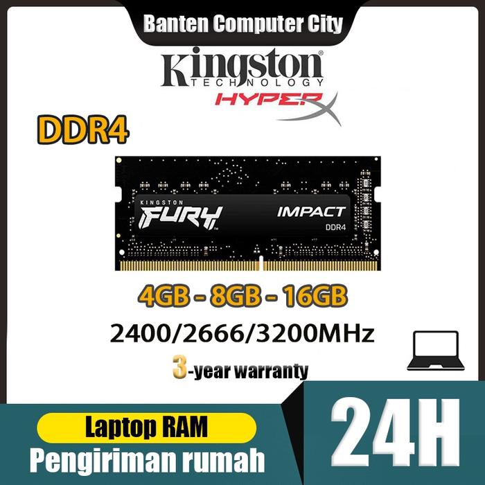 Jual Pengiriman Jakarta Laptop Ram Ddr4 4Gb 8Gb 16Gb Kingston Fury