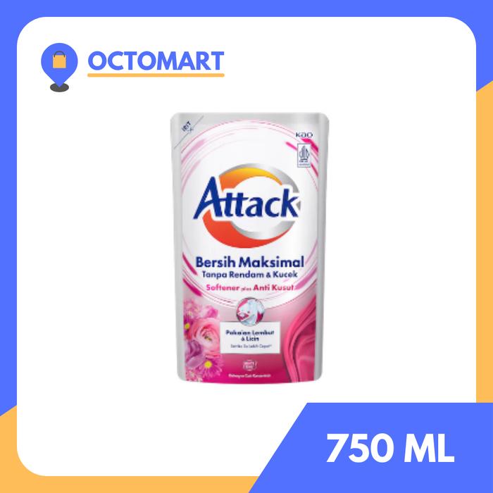 Gambar ATTACK Deterjen Cair 750ML / Plus Softener / Hygiene Plus 750 ML - Plus Softener dari OCTOMART_NEW undefined Tokopedia