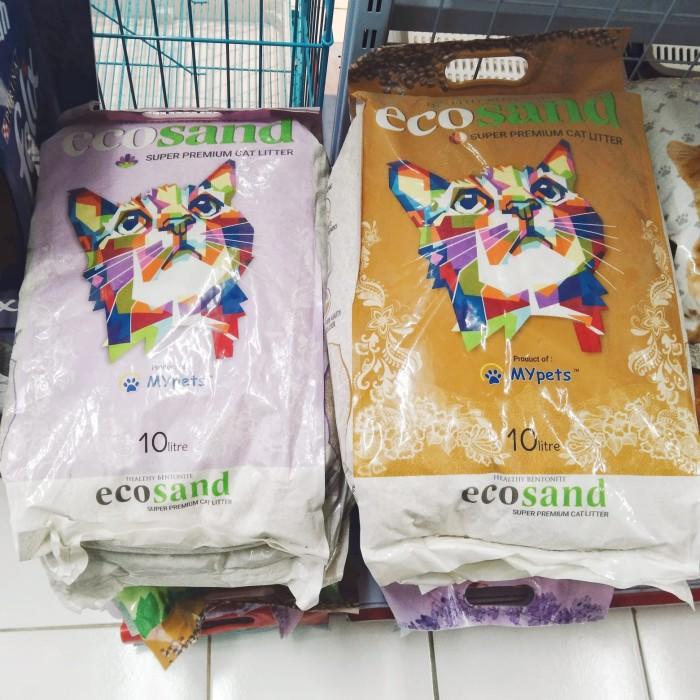 Gambar Pasir Ecosand Menggupal Wangi Super Premium Cat Litter 10L dari Cv Sodikin Anugerahhhhhh undefined Tokopedia