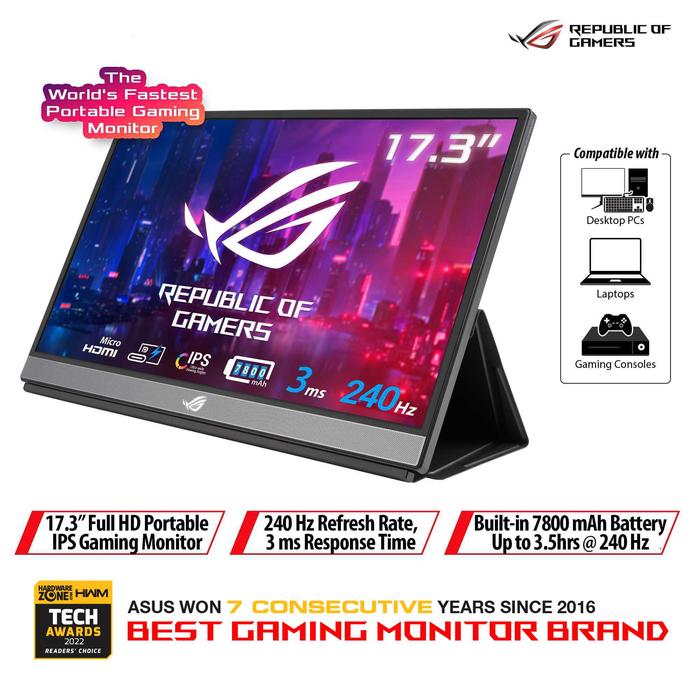 Monitor Asus Rog Strix Xg17ahpe Gaming 173 240hz